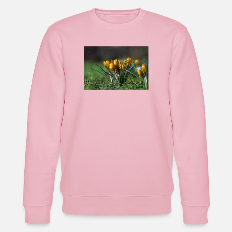 Gros plan de fleurs - Sweat bio CHANGER Stanley/Stella Unisexe - rose pâle