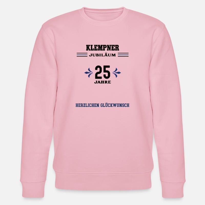 Plombier 25e anniversaire 25e anniversaire - Sweat bio CHANGER Stanley/Stella Unisexe - rose pâle