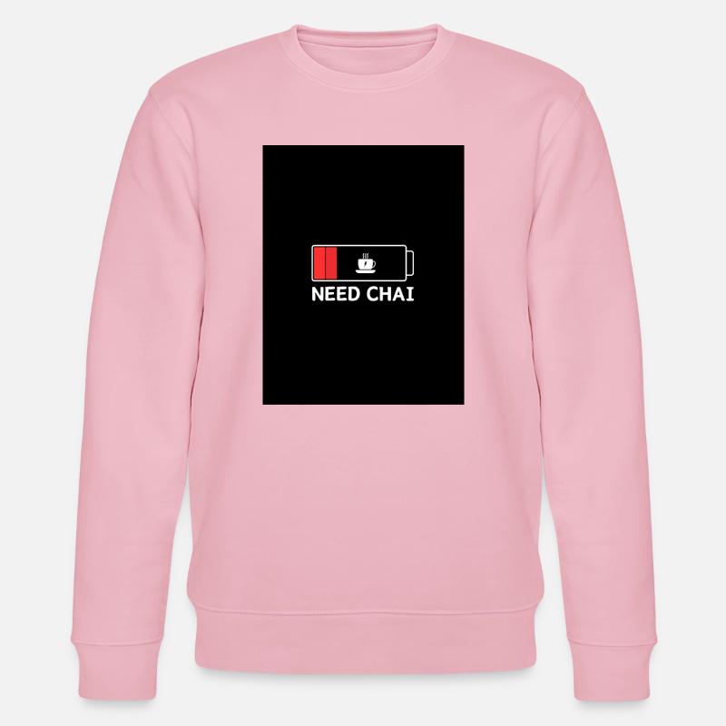 Need Chai Energiekick - Stanley/Stella Unisex Bio-Sweatshirt CHANGER  - Hellrosa