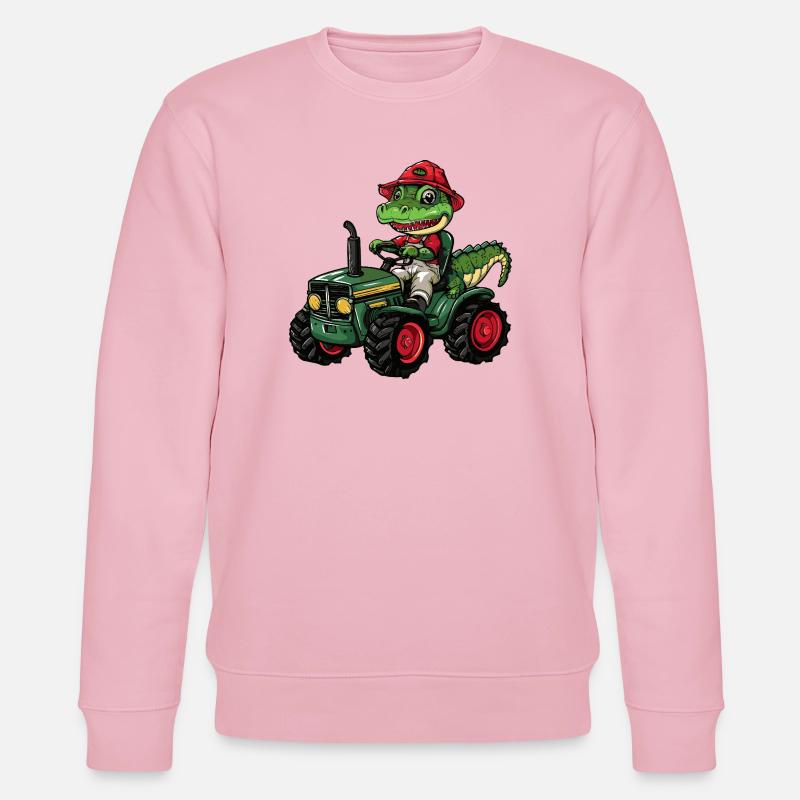 Alligator Traktor Farmer - Stanley/Stella Unisex Bio-Sweatshirt CHANGER  - Hellrosa