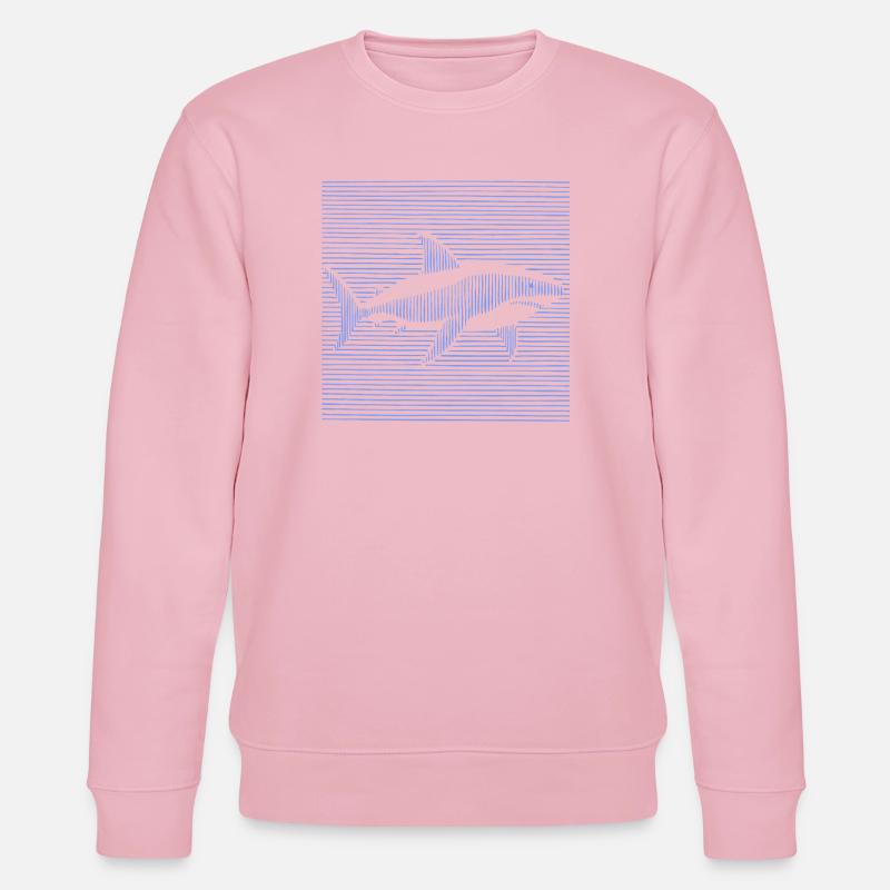Requin - Sweat bio CHANGER Stanley/Stella Unisexe - rose pâle