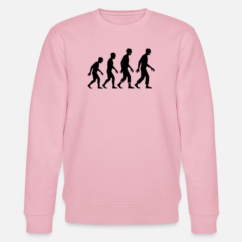 Zombie Evolution - Stanley/Stella Unisex Bio-Sweatshirt CHANGER  - Hellrosa