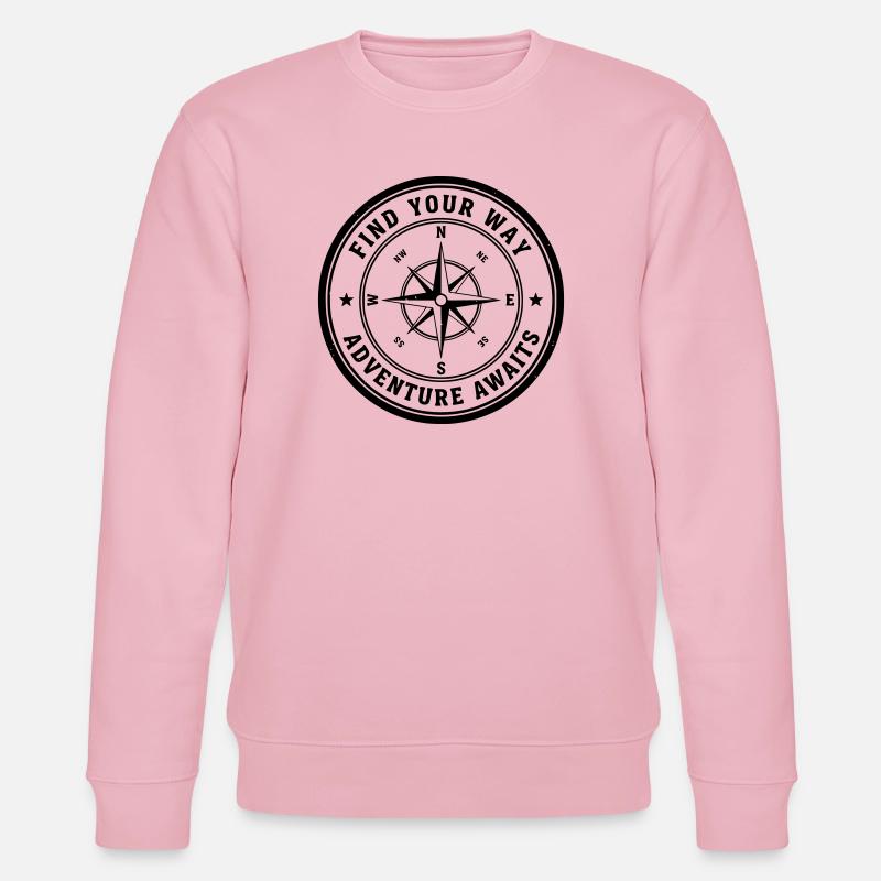 Find Your Way - Stanley/Stella Unisex Bio-Sweatshirt CHANGER  - Hellrosa
