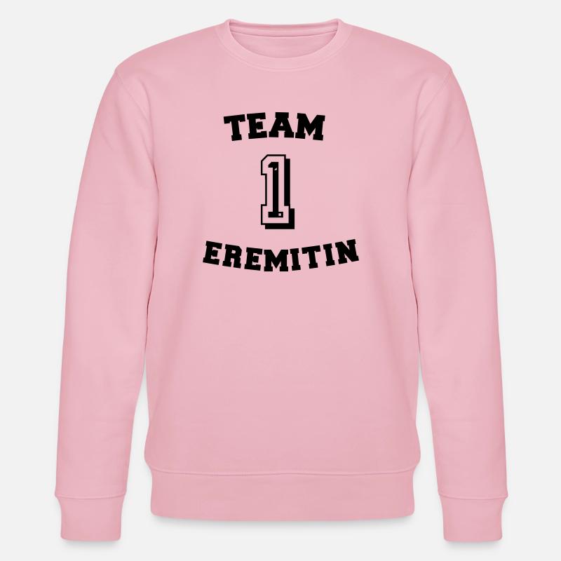 Équipe Hermit - Sweat bio CHANGER Stanley/Stella Unisexe - rose pâle