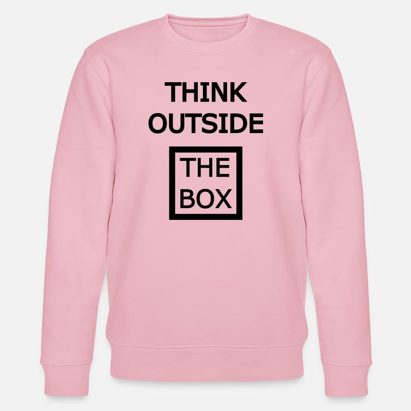 Think Outside The Box - Stanley/Stella Unisex Bio-Sweatshirt CHANGER  - Hellrosa