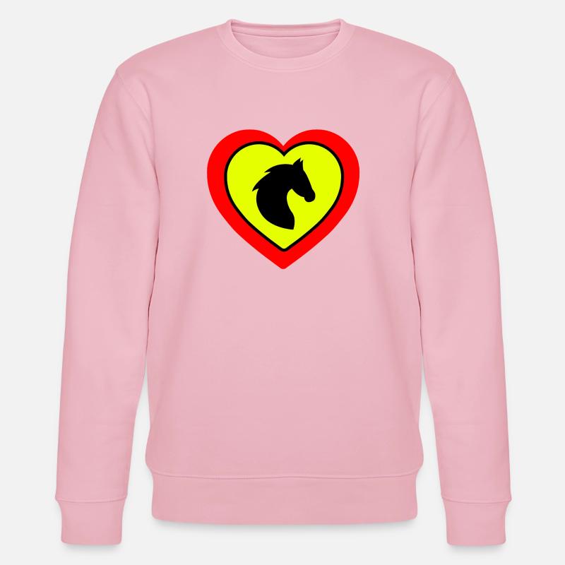 Pferde - Stanley/Stella Unisex Bio-Sweatshirt CHANGER  - Hellrosa