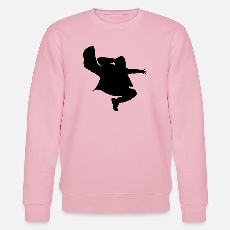 B-Boy Silhouette – Breakdance Jump Kick - Sweat bio CHANGER Stanley/Stella Unisexe - rose pâle