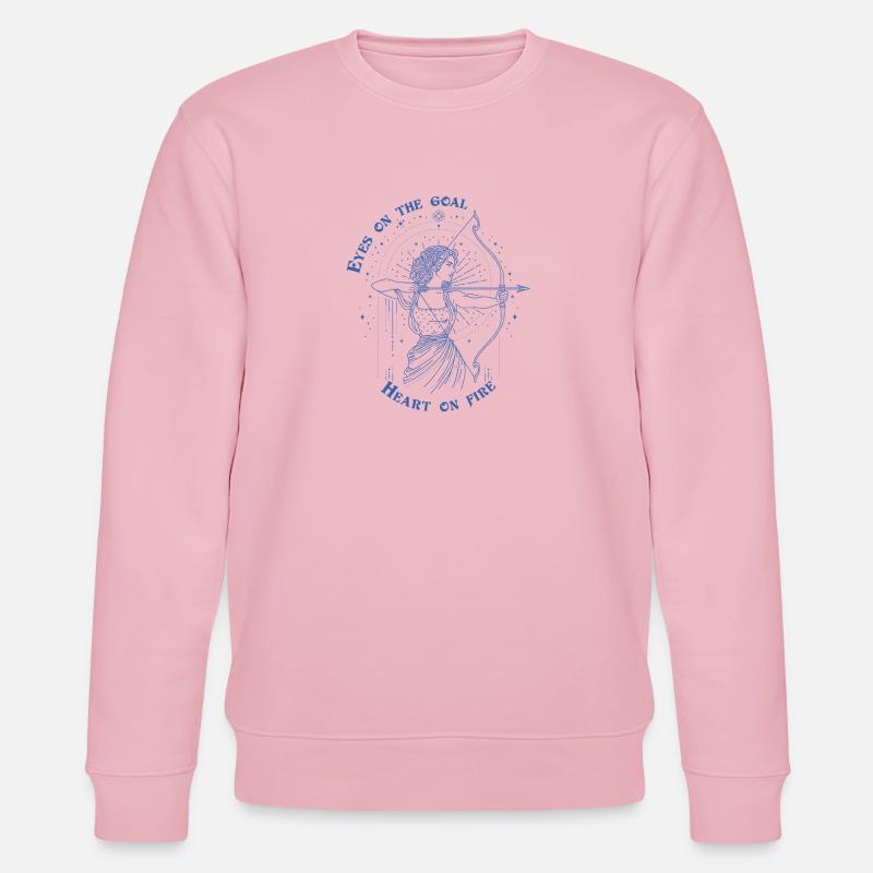 Schütze Sternzeichen Bogenschütze Sternzeichen Geschenk - Stanley/Stella Unisex Bio-Sweatshirt CHANGER - Hellrosa