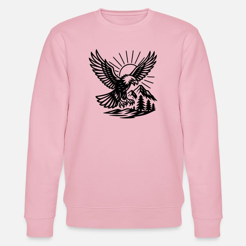 Adler in Natur - Stanley/Stella Unisex Bio-Sweatshirt CHANGER  - Hellrosa
