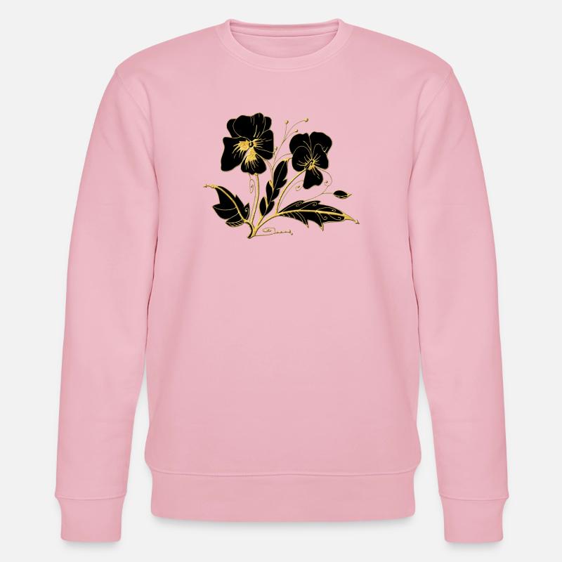 Blumen - Stanley/Stella Unisex Bio-Sweatshirt CHANGER  - Hellrosa