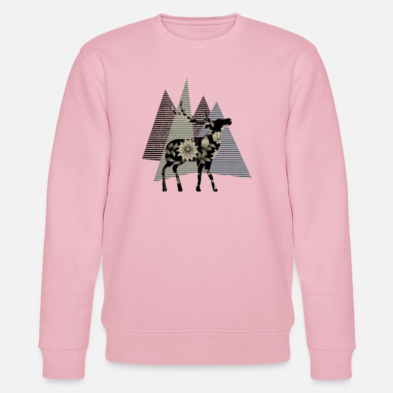 Hirsch - Stanley/Stella Unisex Bio-Sweatshirt CHANGER  - Hellrosa