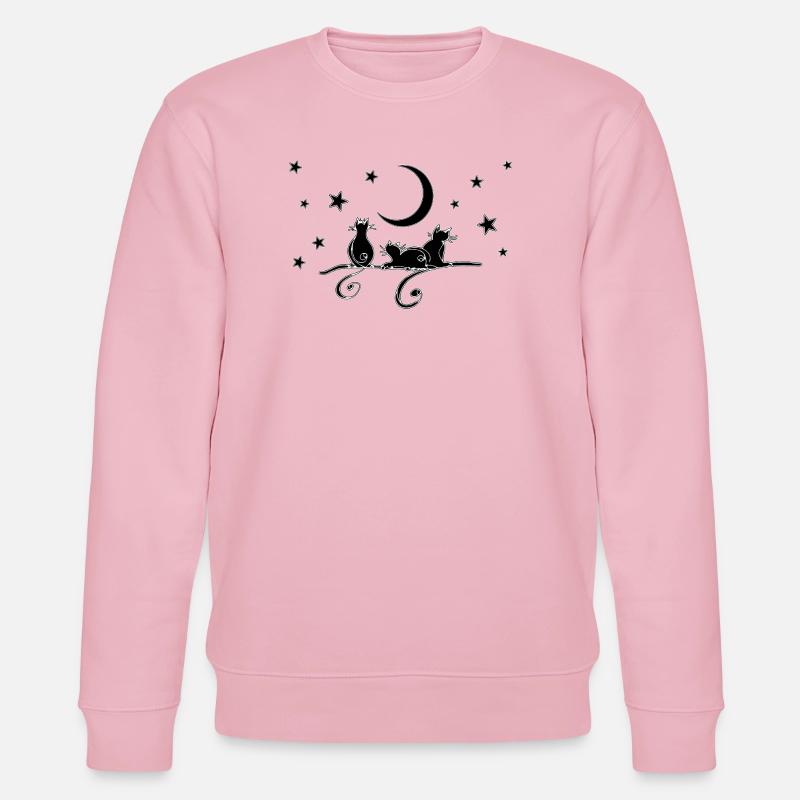 Katzen - Stanley/Stella Unisex Bio-Sweatshirt CHANGER  - Hellrosa