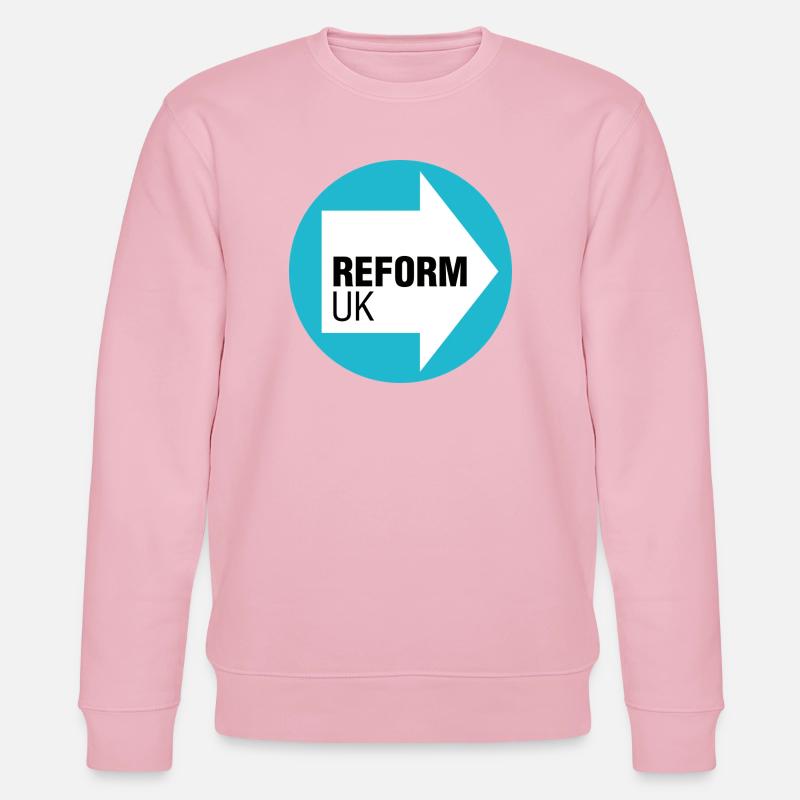 Reform des britischen Logos - Stanley/Stella Unisex Bio-Sweatshirt CHANGER  - Hellrosa