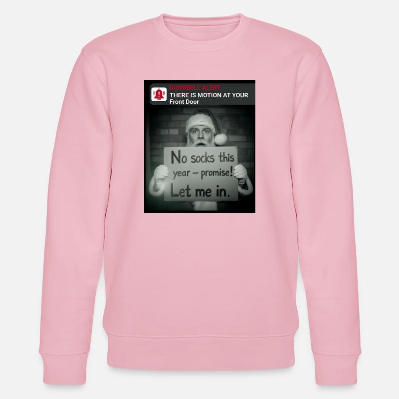 Noël amusant avec le Père Noël - Sweat bio CHANGER Stanley/Stella Unisexe - rose pâle