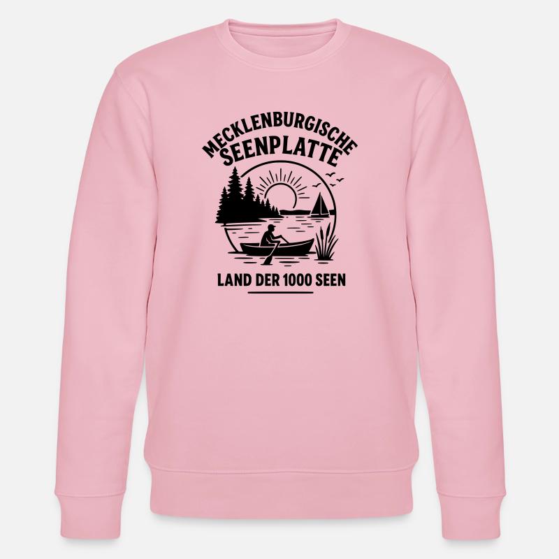 Région des lacs du Mecklembourg - Sweat bio CHANGER Stanley/Stella Unisexe - rose pâle