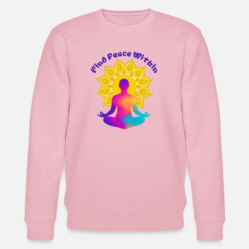 Finde einen Frieden in Mandala Glow - Stanley/Stella Unisex Bio-Sweatshirt CHANGER  - Hellrosa