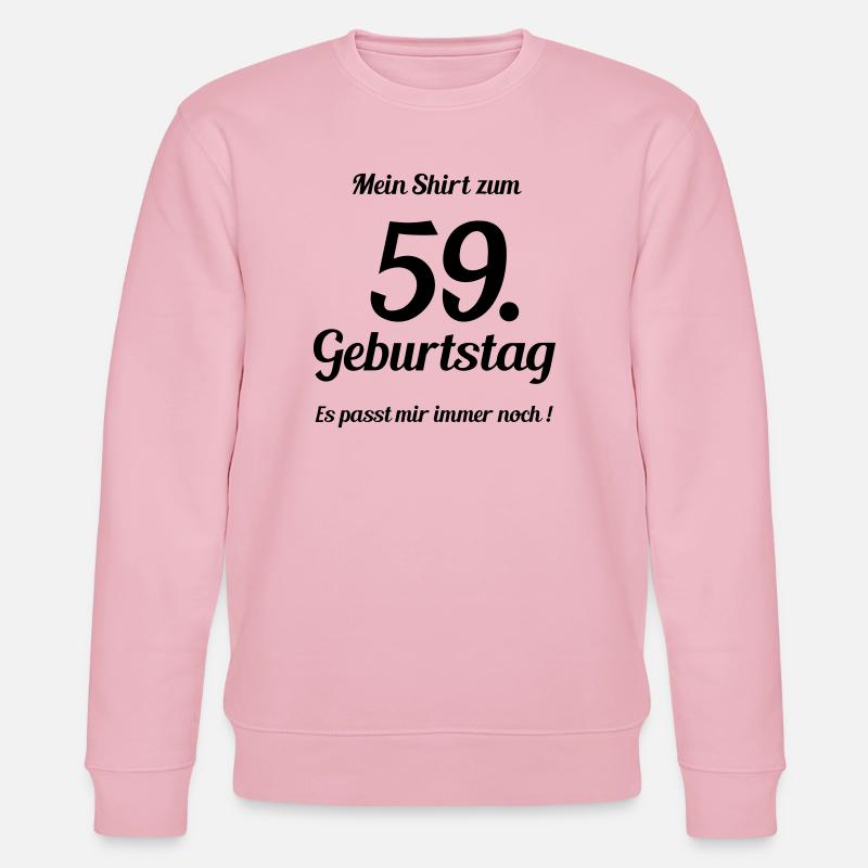 Passt seit 59 - Stanley/Stella Unisex Bio-Sweatshirt CHANGER  - Hellrosa