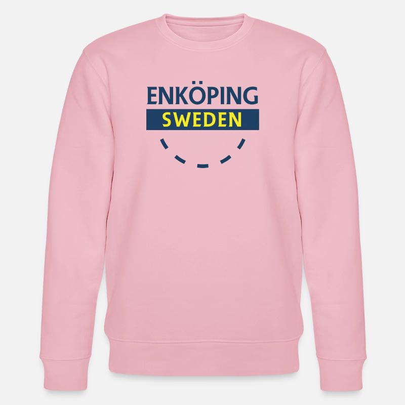 Enköping Schweden Emblem - Stanley/Stella Unisex Bio-Sweatshirt CHANGER  - Hellrosa