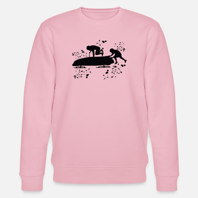 Bobsleigh Bobsleigh à deux - Sweat bio CHANGER Stanley/Stella Unisexe - rose pâle