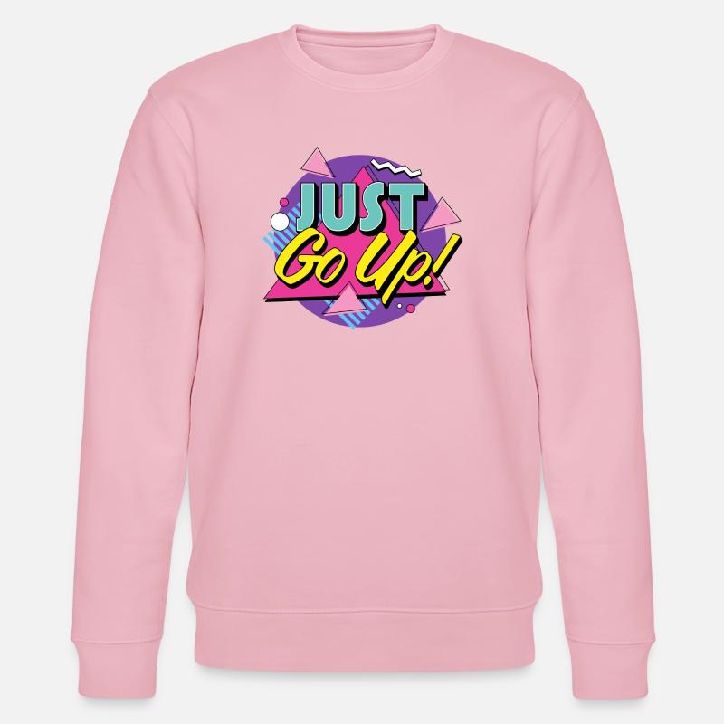 Einfach rauf gehen - Retro Klettern - Stanley/Stella Unisex Bio-Sweatshirt CHANGER  - Hellrosa