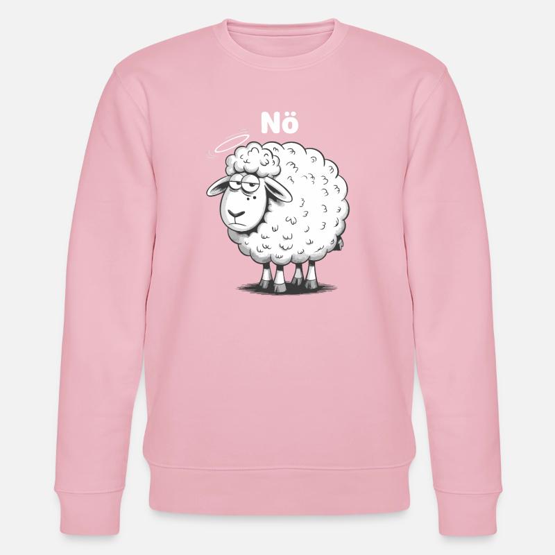 Basse-Autriche – Grumpy Sheep Humour Design - Sweat bio CHANGER Stanley/Stella Unisexe - rose pâle
