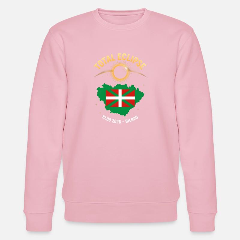 Total Solar Eclipse Bilbao 2026 - Stanley/Stella CHANGER Unisex Organic Sweatshirt - cotton pink