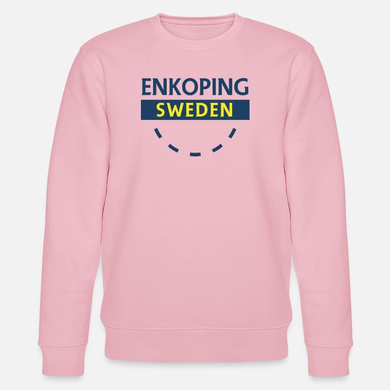 Enköping Schweden Stadtschild - Stanley/Stella Unisex Bio-Sweatshirt CHANGER  - Hellrosa