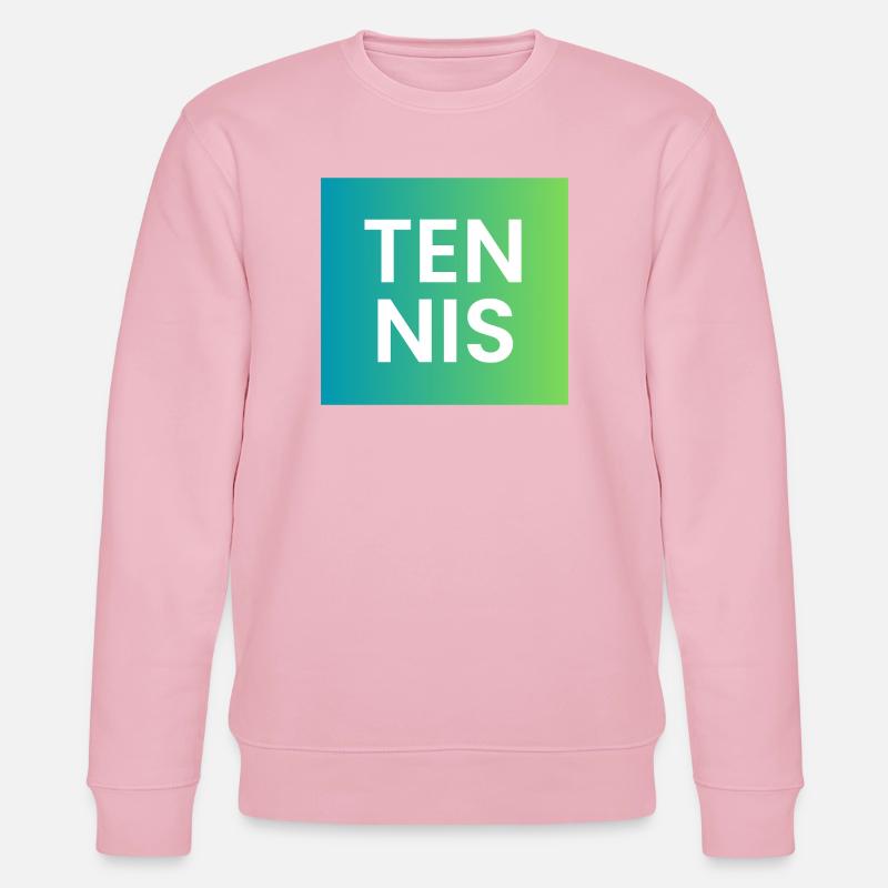 Tennis Gradient Typografie - Stanley/Stella Unisex Bio-Sweatshirt CHANGER - Hellrosa