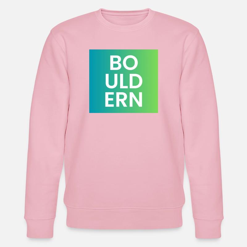 Bouldern Gradient Typo - Stanley/Stella Unisex Bio-Sweatshirt CHANGER  - Hellrosa