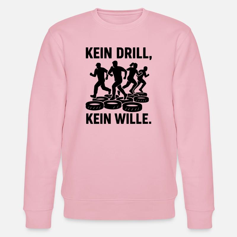 Drill kein Drill kein Wille - Stanley/Stella Unisex Bio-Sweatshirt CHANGER - Hellrosa