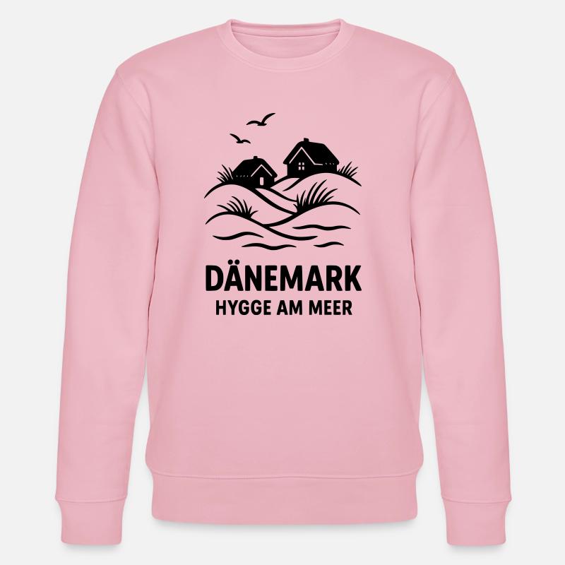 Dänemark Hygge - Stanley/Stella Unisex Bio-Sweatshirt CHANGER  - Hellrosa