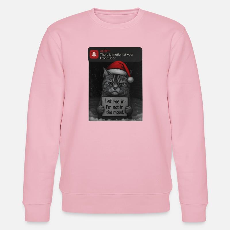 Chat Noël avec des chats drôles - Sweat bio CHANGER Stanley/Stella Unisexe - rose pâle