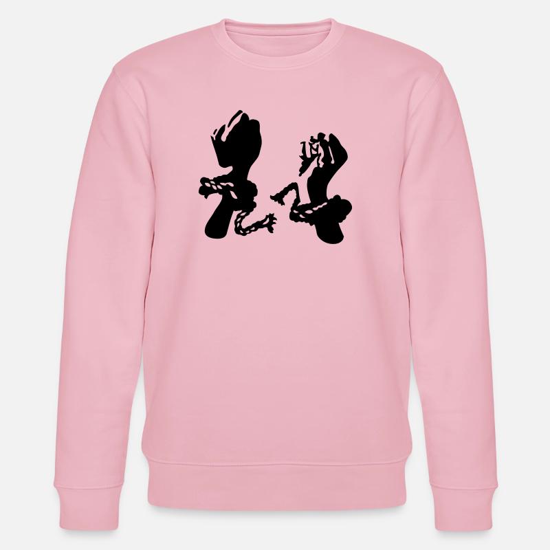 Freiheit - Stanley/Stella Unisex Bio-Sweatshirt CHANGER  - Hellrosa