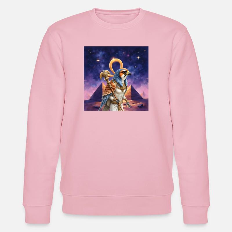Pharao Krieger Vogel - Stanley/Stella Unisex Bio-Sweatshirt CHANGER  - Hellrosa
