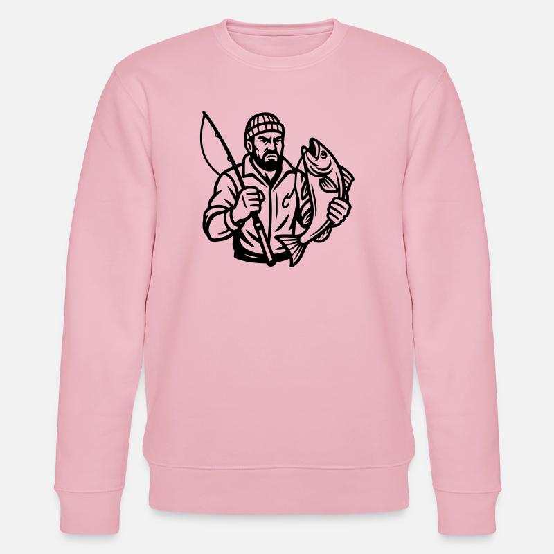 Angler - Stanley/Stella Unisex Bio-Sweatshirt CHANGER  - Hellrosa