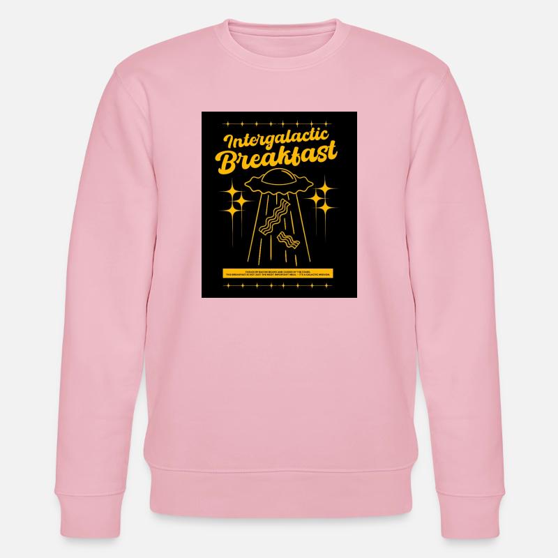Intergalactic Breakfast - Stanley/Stella CHANGER Unisex Organic Sweatshirt - cotton pink