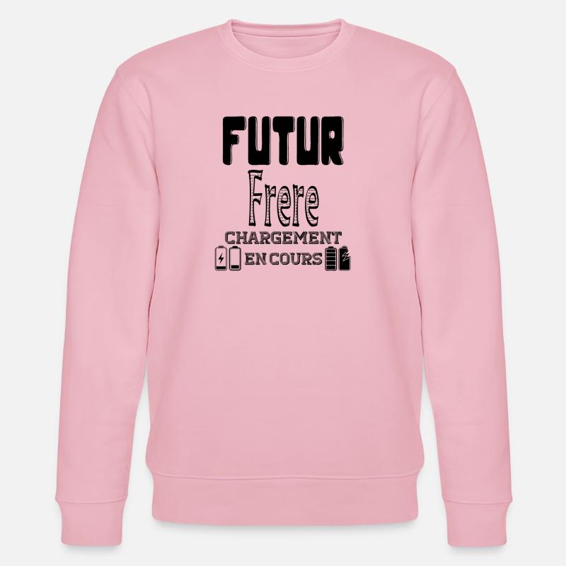 Future Brother Loading In Progress - Stanley/Stella CHANGER Unisex Organic Sweatshirt - cotton pink