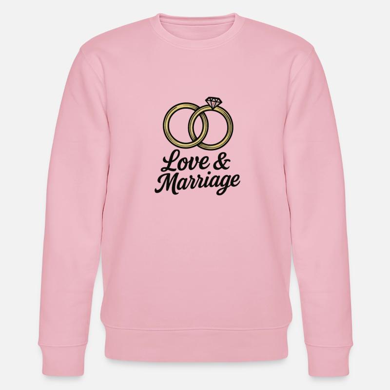 Liebe & Ehe Trauringe - Liebe & Ehe - Stanley/Stella Unisex Bio-Sweatshirt CHANGER  - Hellrosa