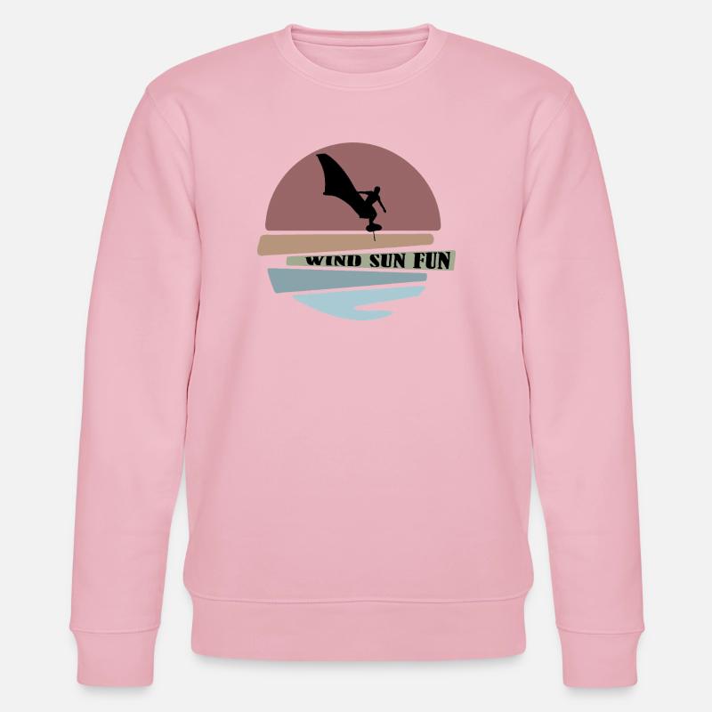 Wingfoil sunset Silhouette - Stanley/Stella Unisex Bio-Sweatshirt CHANGER  - Hellrosa