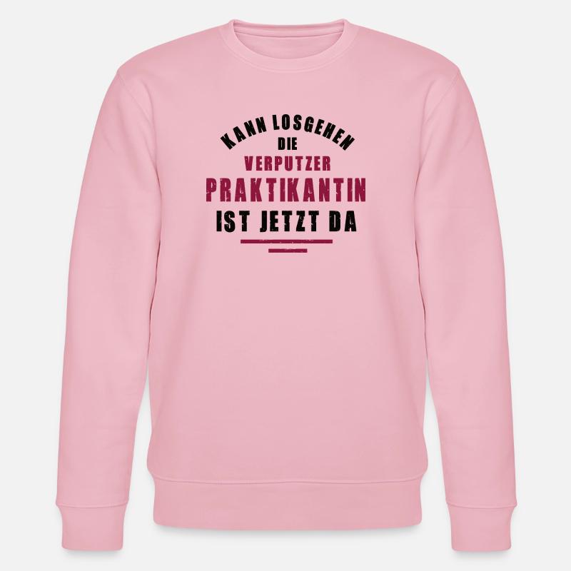 Plasterer Internship Plasterer - Stanley/Stella CHANGER Unisex Organic Sweatshirt - cotton pink