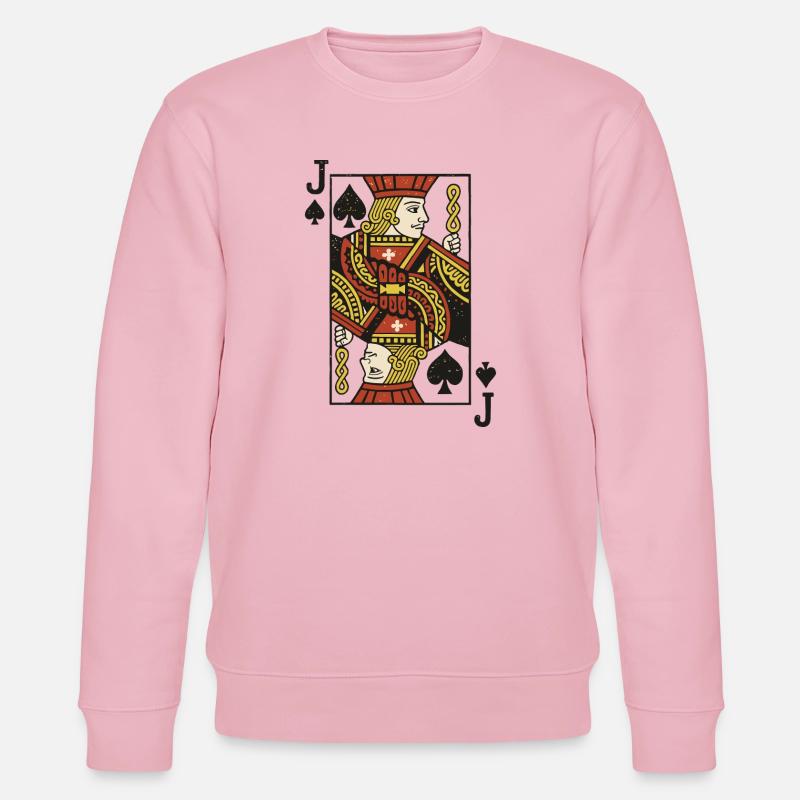 Impression d’art de carte Knight Joker - Sweat bio CHANGER Stanley/Stella Unisexe - rose pâle
