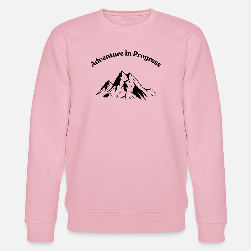 Aventure en cours – Sur la route - Sweat bio CHANGER Stanley/Stella Unisexe - rose pâle