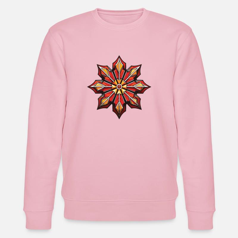 Frost Symbol Schnee Stern Winter - Stanley/Stella Unisex Bio-Sweatshirt CHANGER  - Hellrosa