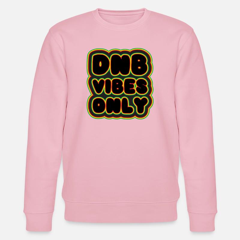 DNB Vibes Nur Neon - Stanley/Stella Unisex Bio-Sweatshirt CHANGER  - Hellrosa