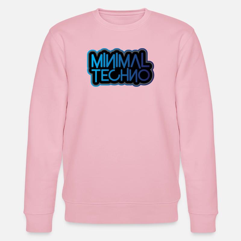 Minimaler Techno - Stanley/Stella Unisex Bio-Sweatshirt CHANGER  - Hellrosa