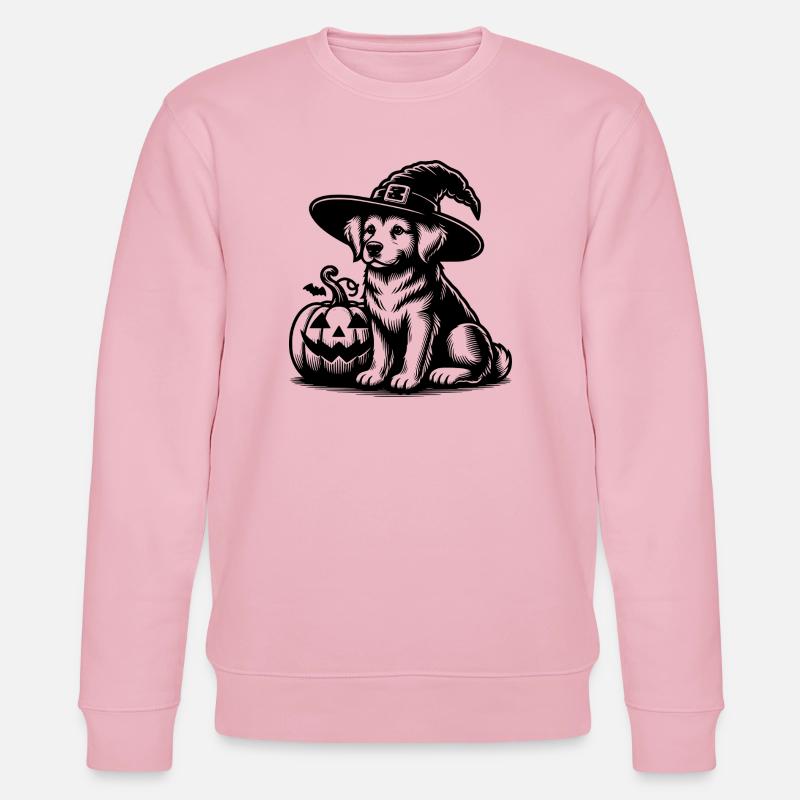 Hexenhund - Halloween - Stanley/Stella Unisex Bio-Sweatshirt CHANGER  - Hellrosa