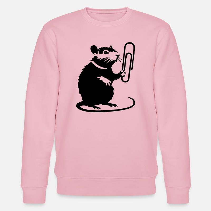Le rat comme étalon de bureau - Sweat bio CHANGER Stanley/Stella Unisexe - rose pâle