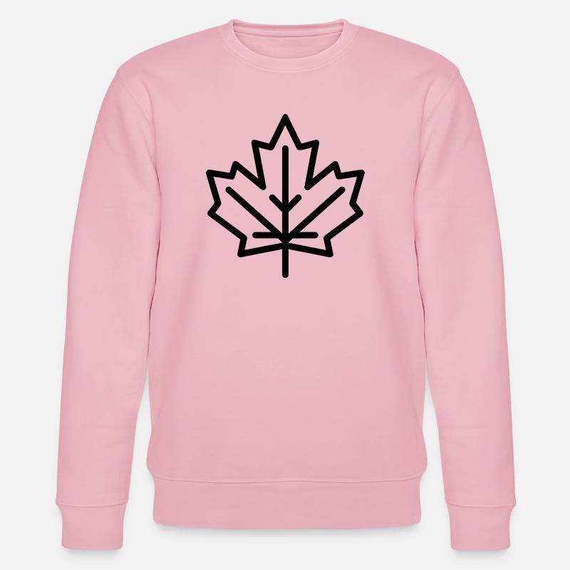 maple leaf - Stanley/Stella CHANGER Unisex Organic Sweatshirt - cotton pink