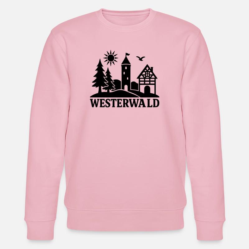 westerwald silhouette - Stanley/Stella Unisex Bio-Sweatshirt CHANGER  - Hellrosa