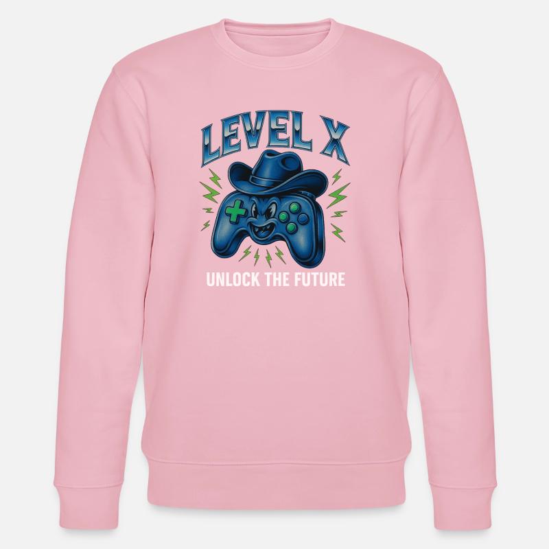 Niveau X : Débloquez l’avenir - Sweat bio CHANGER Stanley/Stella Unisexe - rose pâle